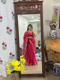Maheshwari Silk Cotton Saree | With blouse