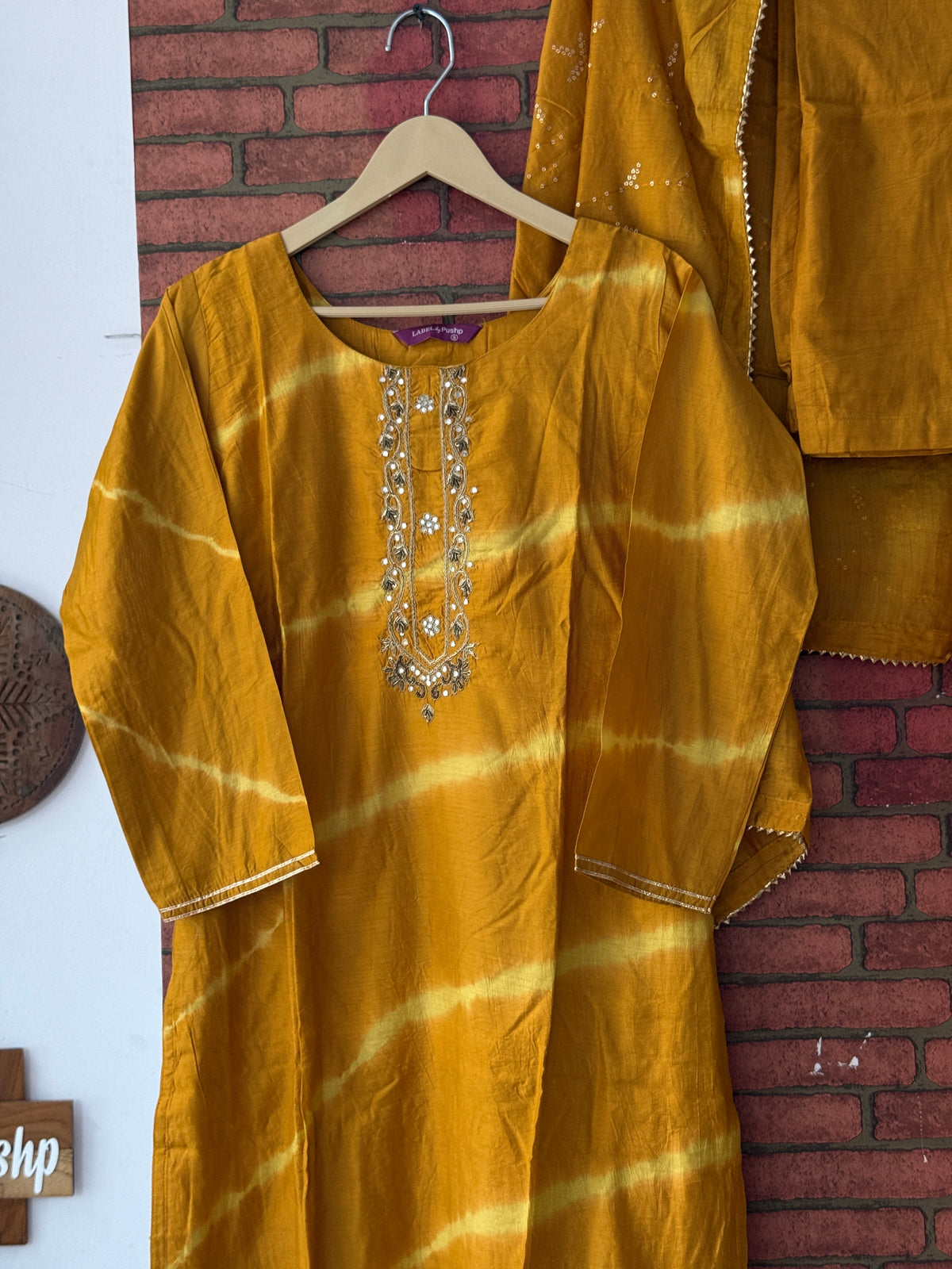 Dual tone Suit |With lining| Embroidered| Silk