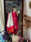 Designer Cotton Set | With extra sleeves| Handwork| Designer Duppata