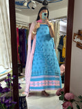 Unstitched chikanakri Suit Set| Cotton Set| Hand Embroidery
