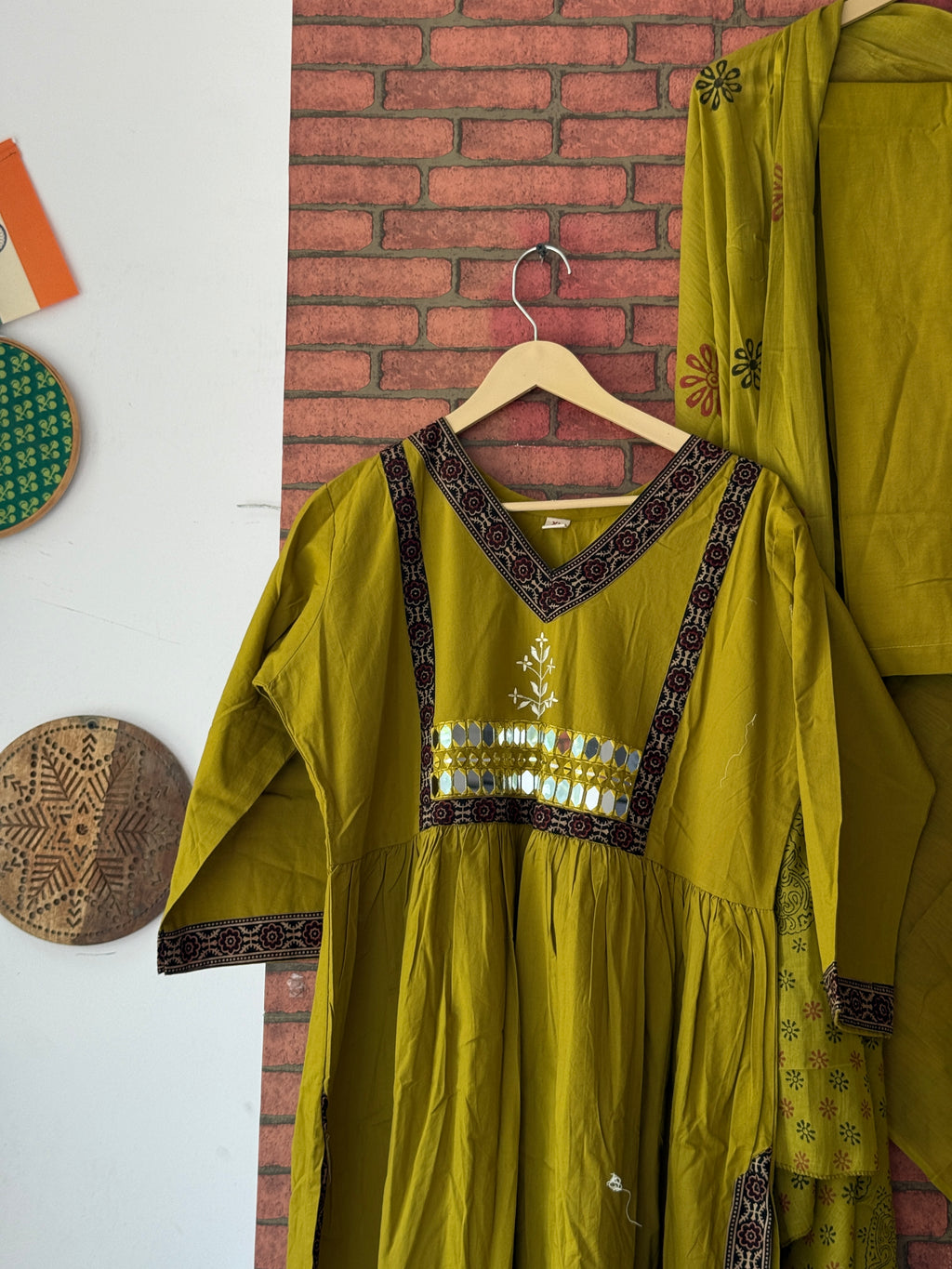 Cotton Suit |Mirror Work