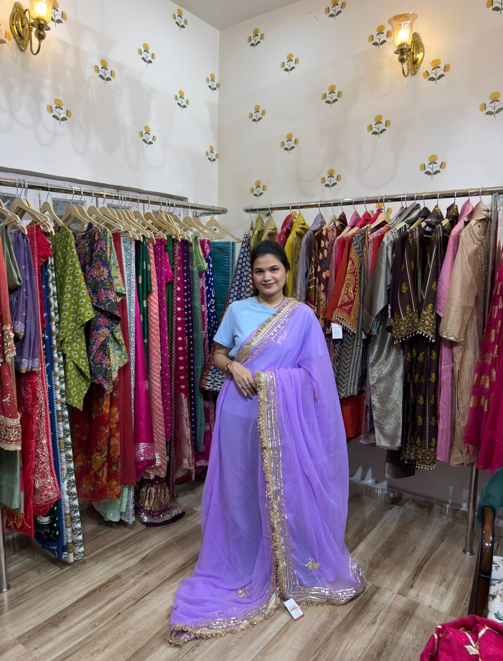 Sale Saree | with blouse| Gotapatti | Georgette