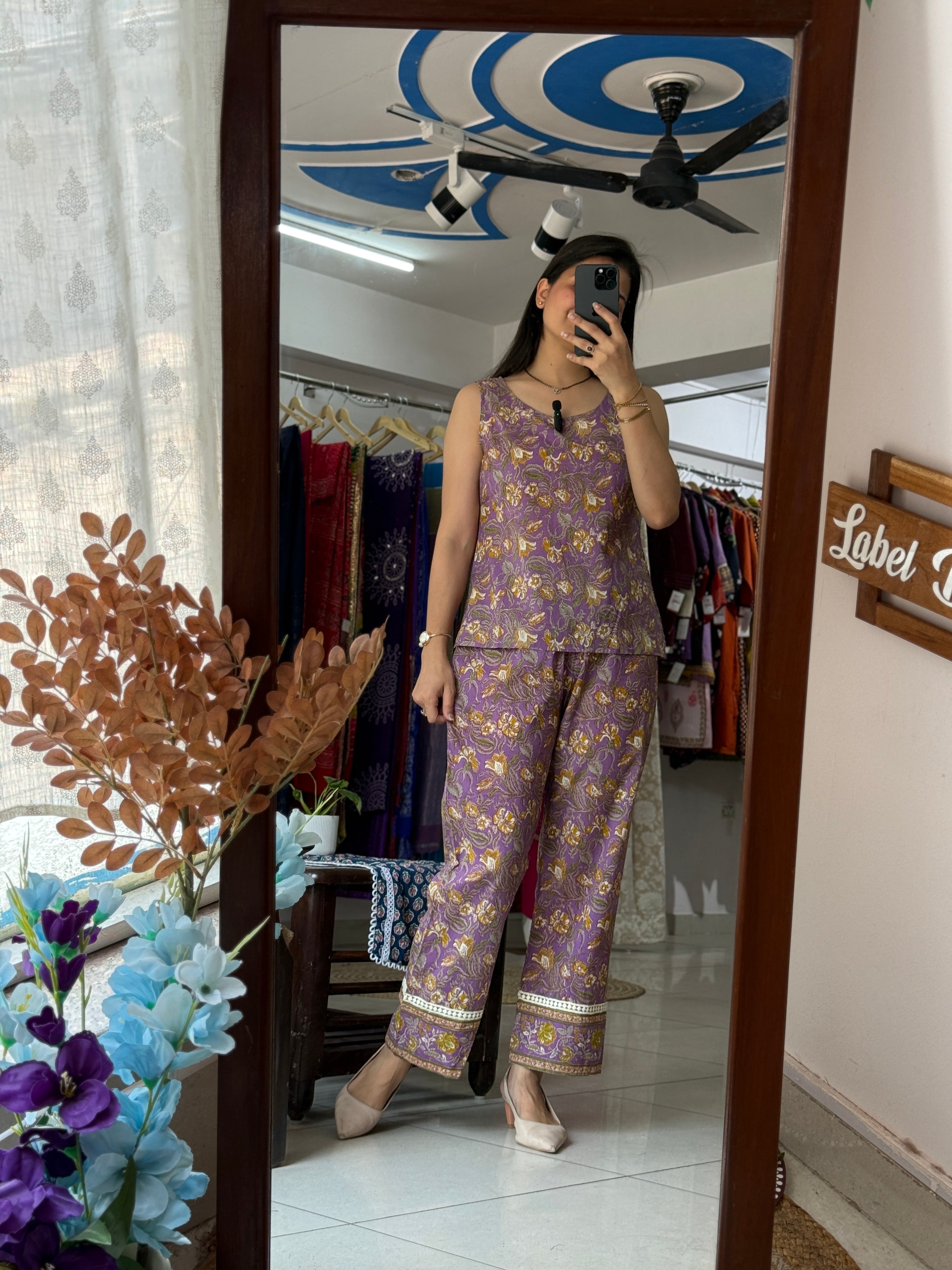 Purple Embroidered Co-Ord Set for Women | Festive & Ethnic Wear