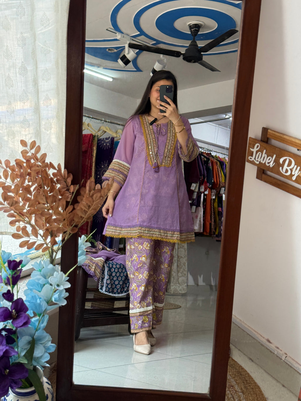 Purple Embroidered Co-Ord Set for Women | Festive & Ethnic Wear