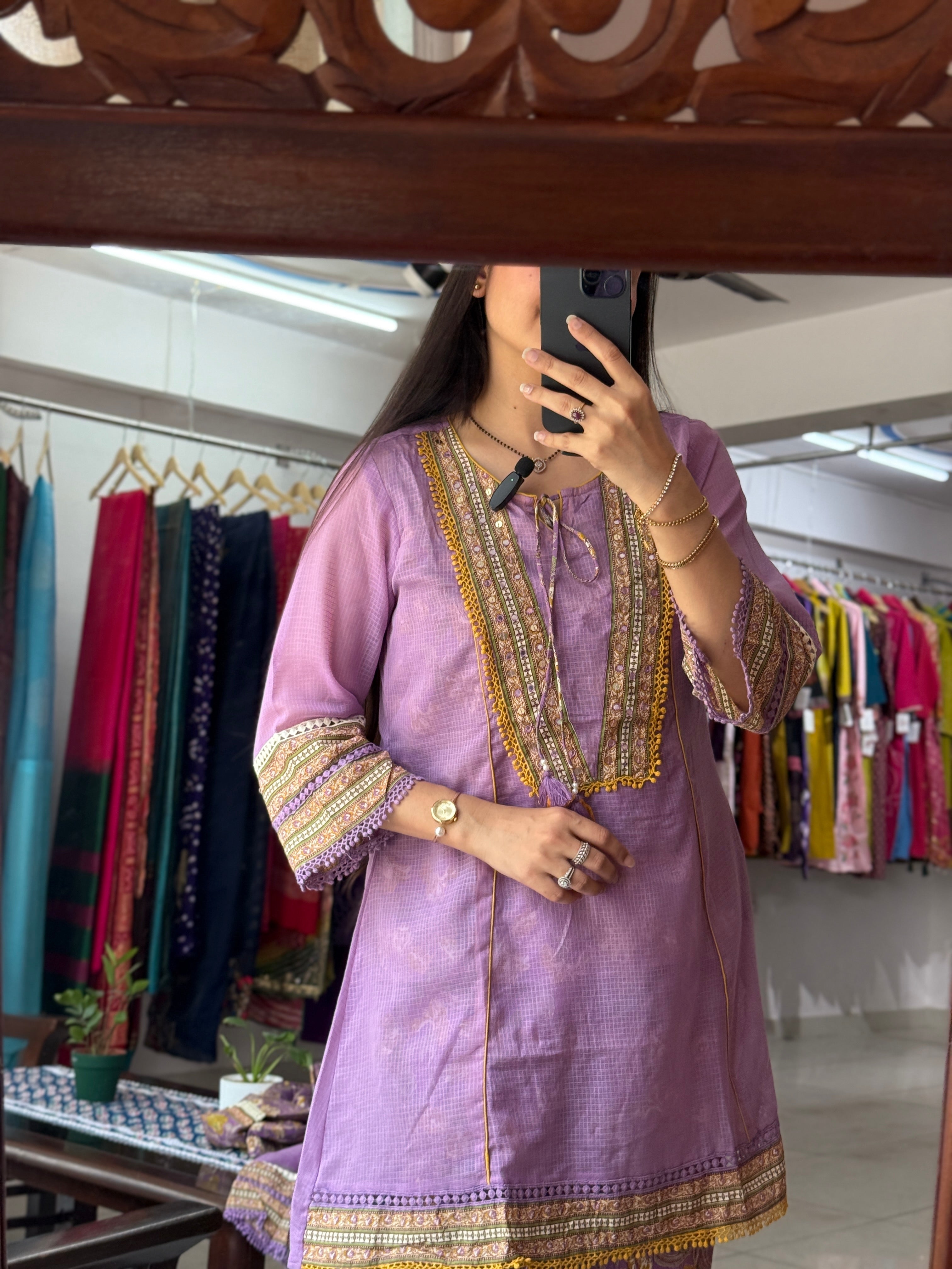 Purple Embroidered Co-Ord Set for Women | Festive & Ethnic Wear